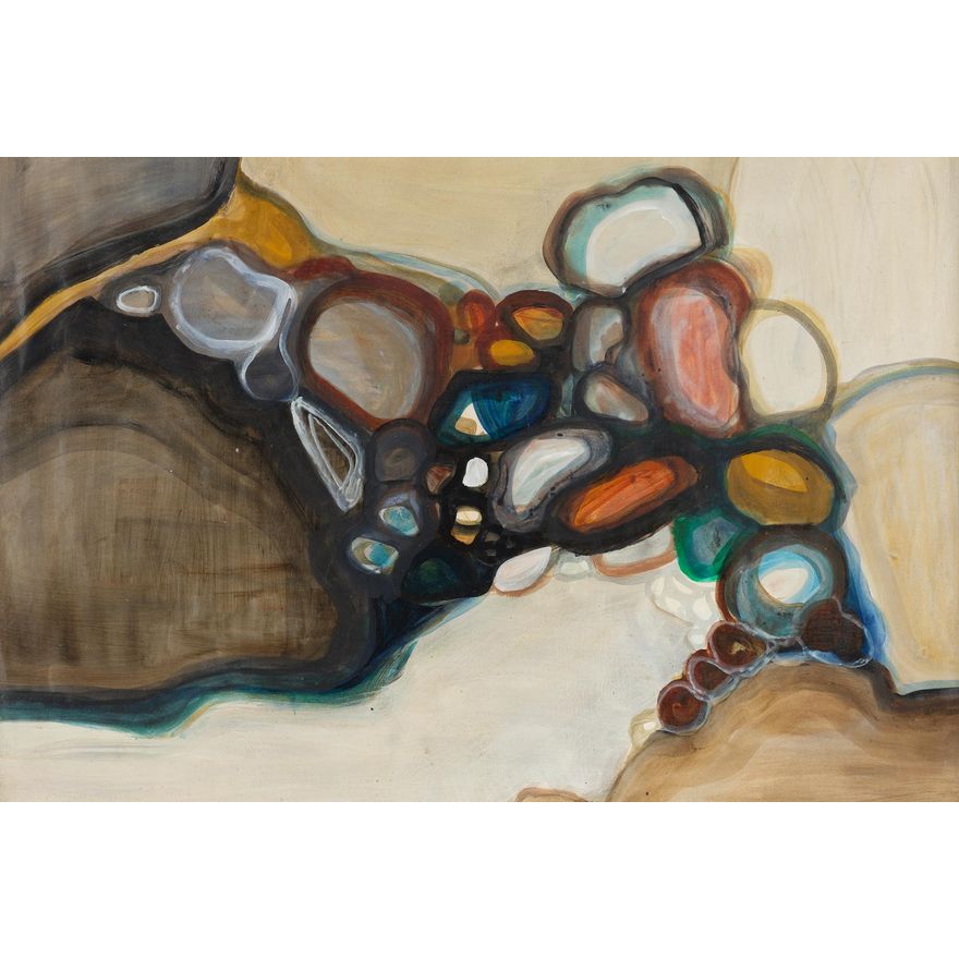 Artist Unknown 'Untitled - Abstract Study with Rock Forms'