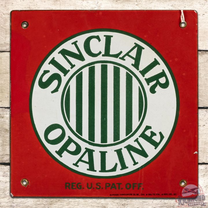12" Sinclair Opaline SSP Lubester Sign - 8