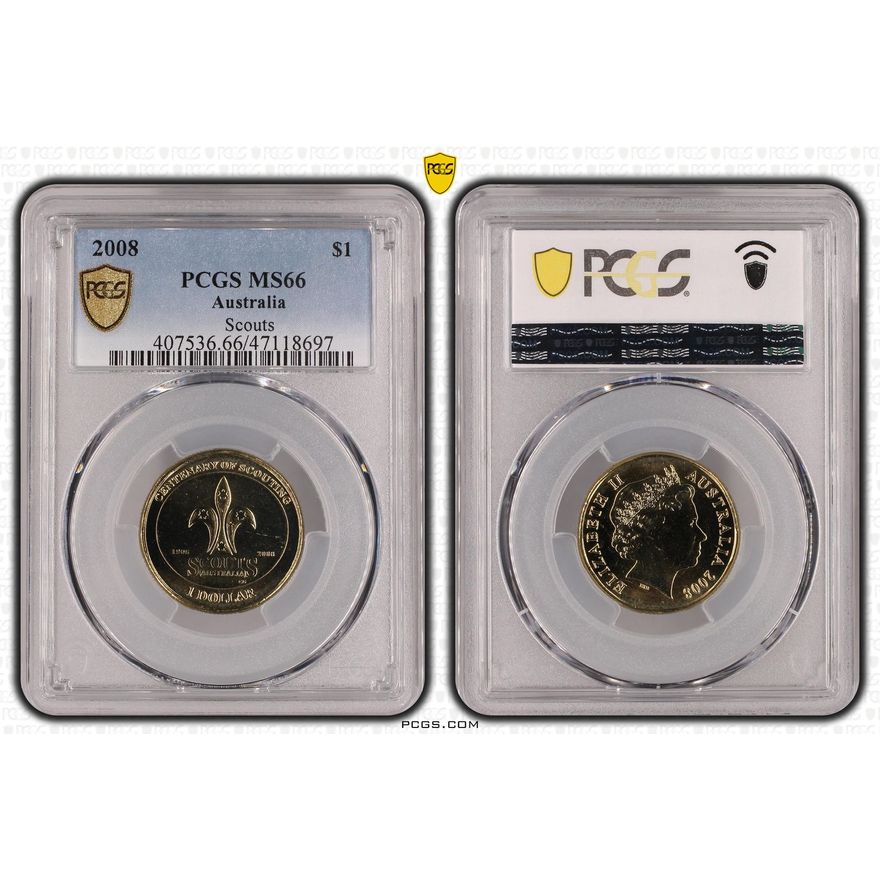 Scouts, One Dollar, 2008, PCGS MS66