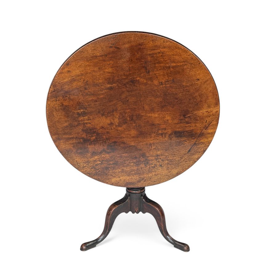 A George III mahogany tripod table
