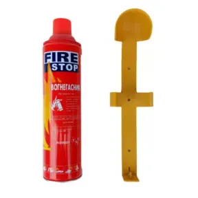 500ML FIRE STOP PORTABLE FIRE EXTINGUISHER WITH MOUNTING BRACKET - 52055/10076