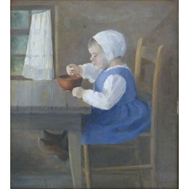 Myra Wiggins ''Hunger is the Best Cook'' Oil on Canvas