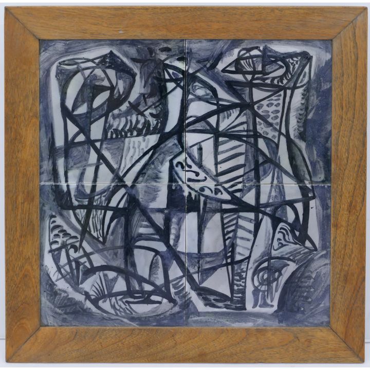 Margaret Tomkins & James Fitzgerald ''Abstract'' Tile