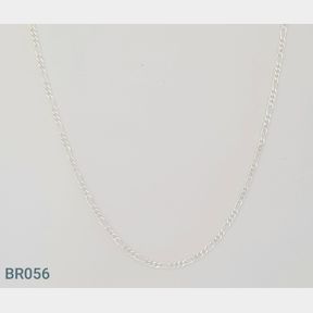 STERLING SILVER 2MM THICK FIGARO CHAIN - 51543/206