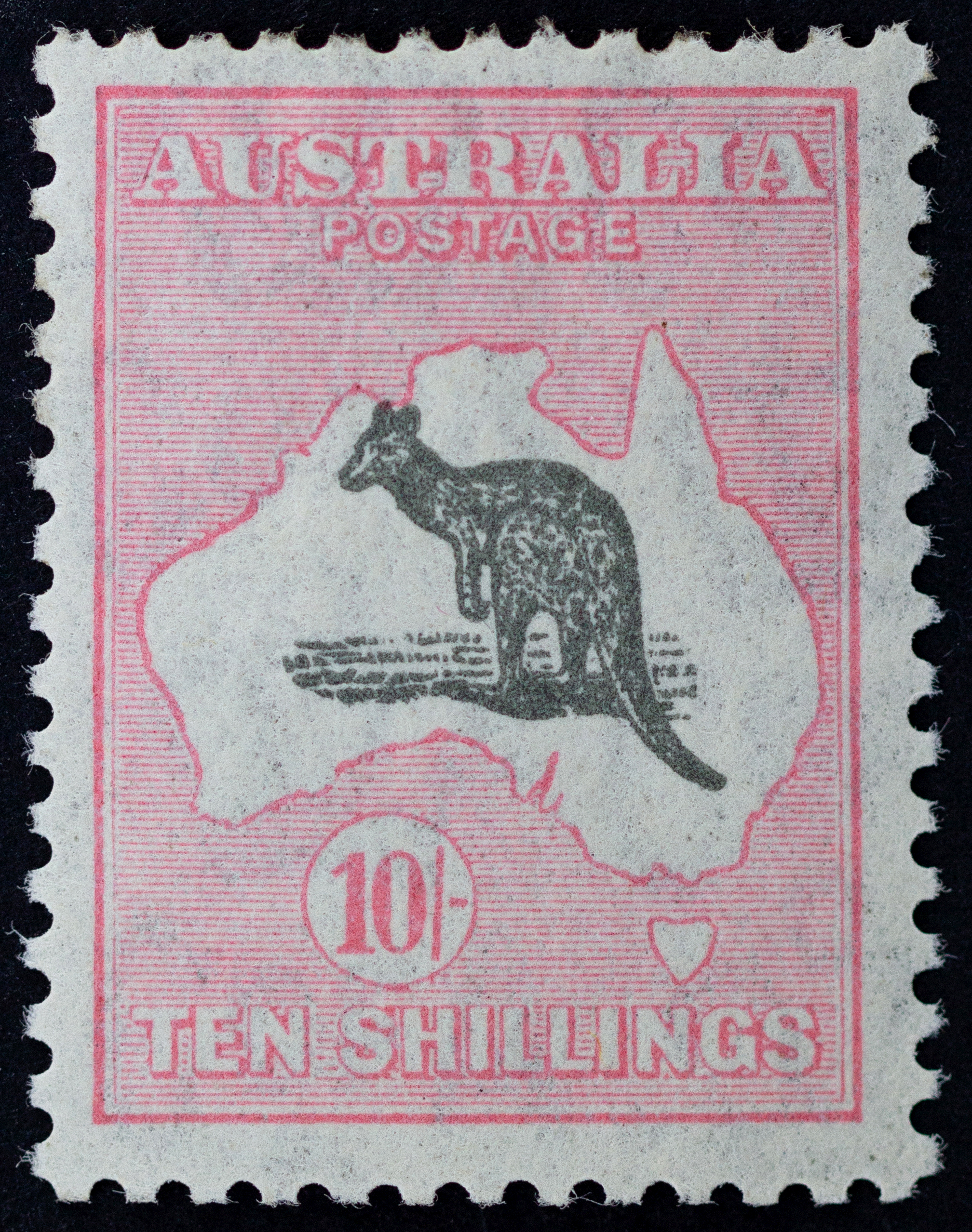 408 · C of A Watermark, Ten Shillings, 1932, Good