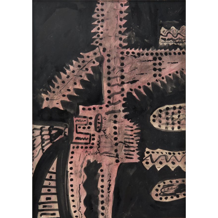 Marian Malina | Szkic do kompozycji postać, 1964