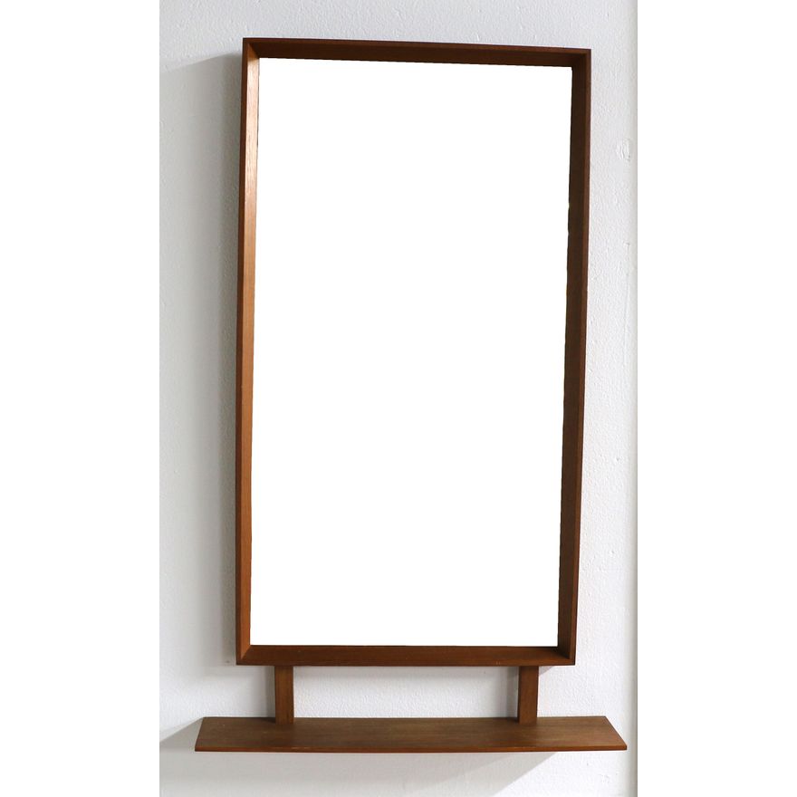 A Danish 1960s teak wall mirror