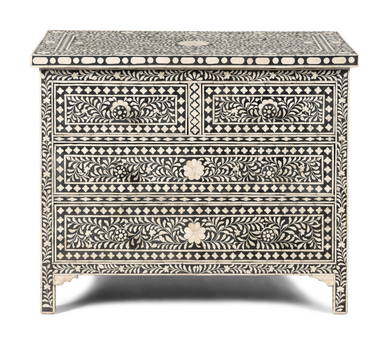 A Levantine Bone-Inlaid Chest of Drawers 