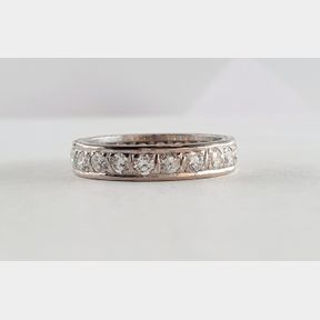 18CT WHITE GOLD ETERNITY RING WITH 1.260CT DIAMONDS COLOUR IJ CLARITY VS/SI - 51929/12339