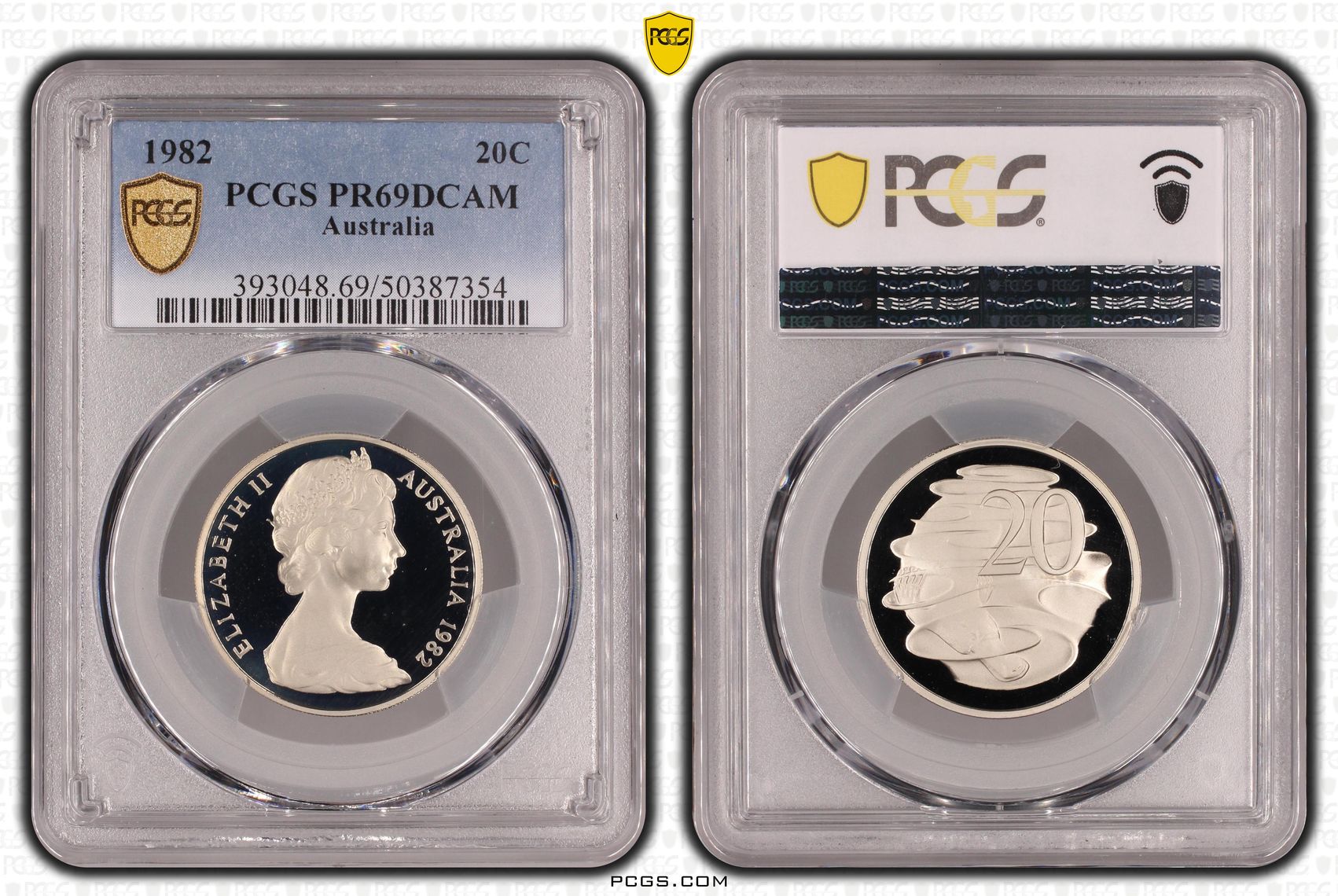 Twenty Cent, 1982, PCGS PR69DCAM
