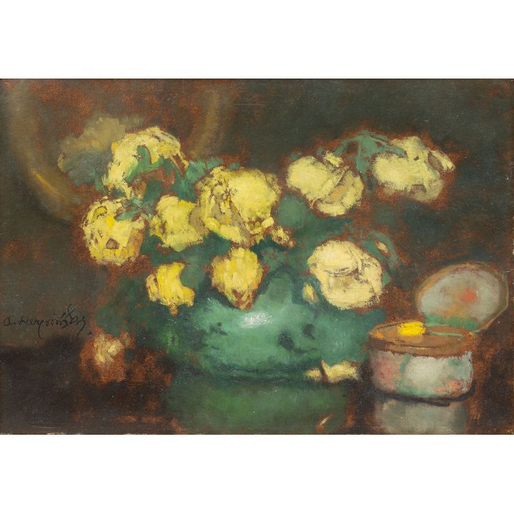 Alfons Karpiński | Róże żółte, 1933 r.