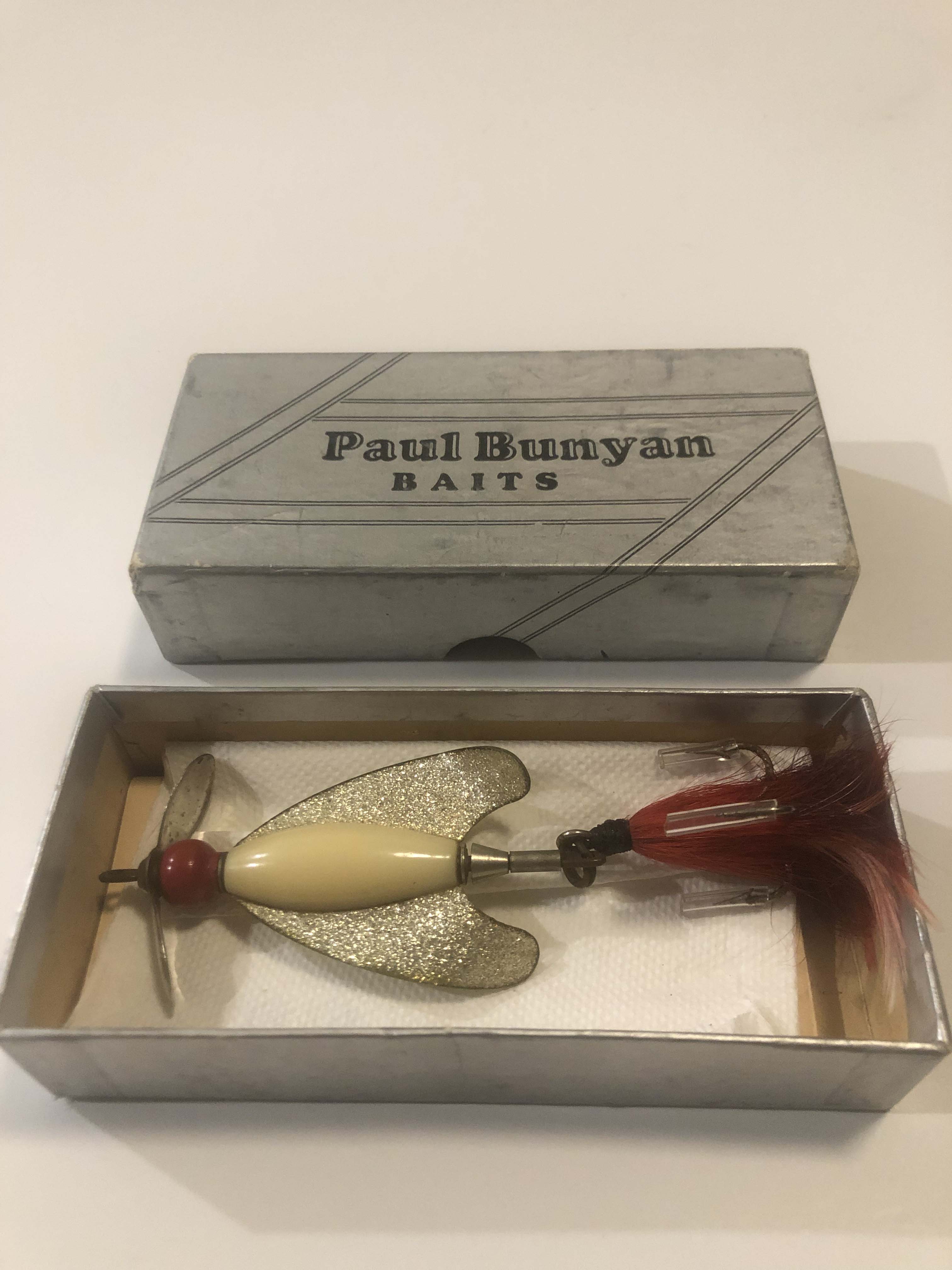 Rare Paul Bunyan SilverTwirl Bug W/Art Deco Box