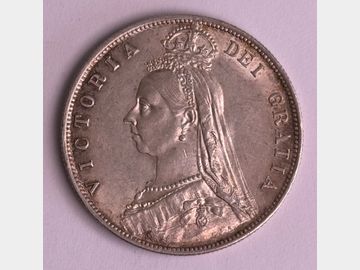 1887 VICTORIA JUBILEE HEAD SILVER HALF CROWN