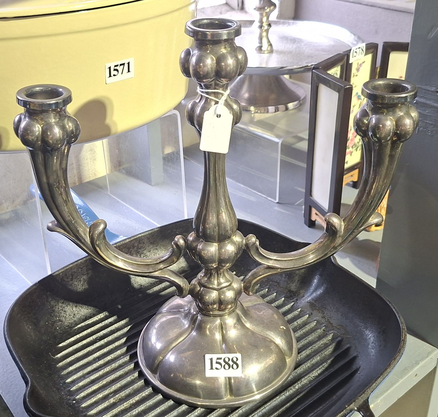 Silver Plate Candelabra