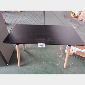 EMMY - RECTANGULAR DINING AND WORKPLACE TABLE - BLACK