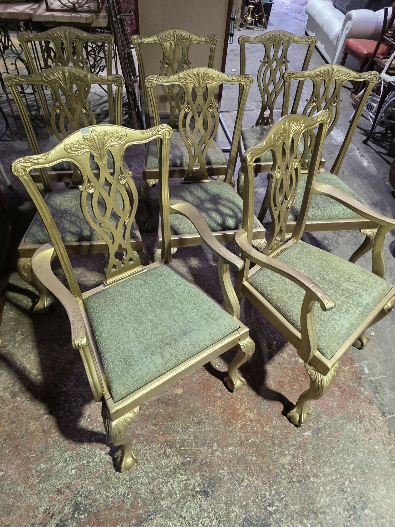 61 · CHIPPENDALE STYLE CHAIRS