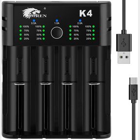 IMREN 18650 BATTERY CHARGER,21700 BATTERY CHARGER FOR 3.7V 14500 10400 18500 18350 18650 18700 20700 21700 22650 26650 LI-ION BATT