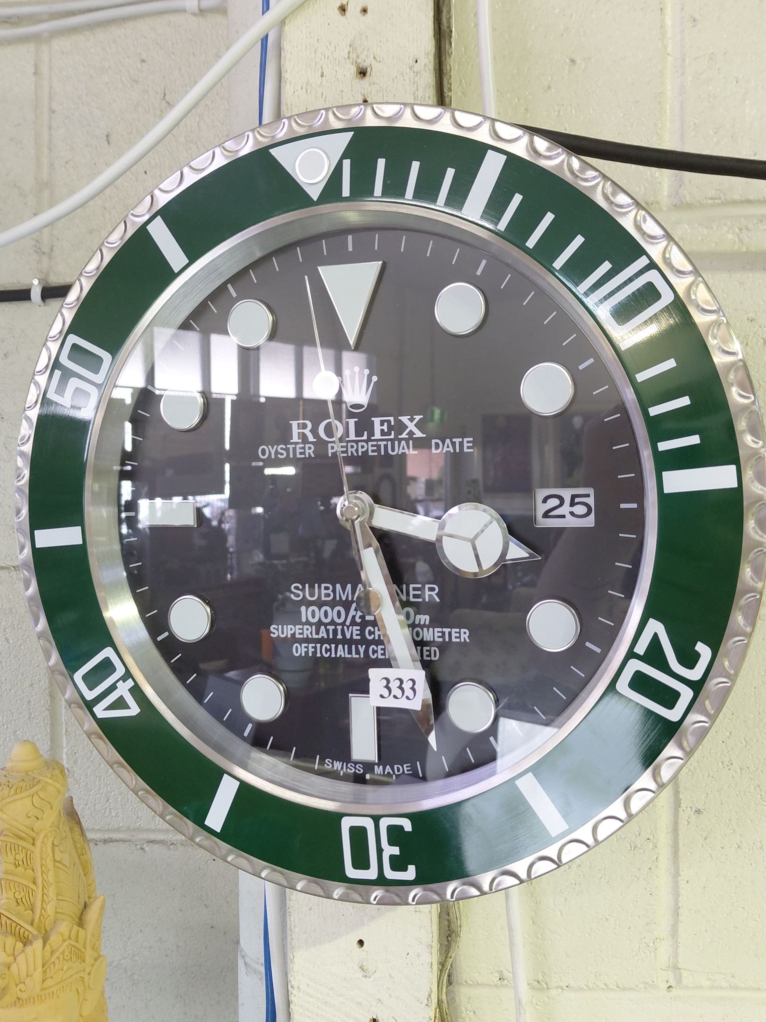 ROLEX BRANDED WALL CLOCK
