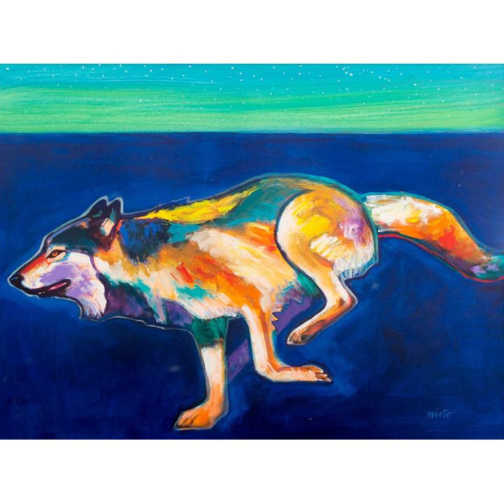 Running Wolf by John Nieto (1936-2018)