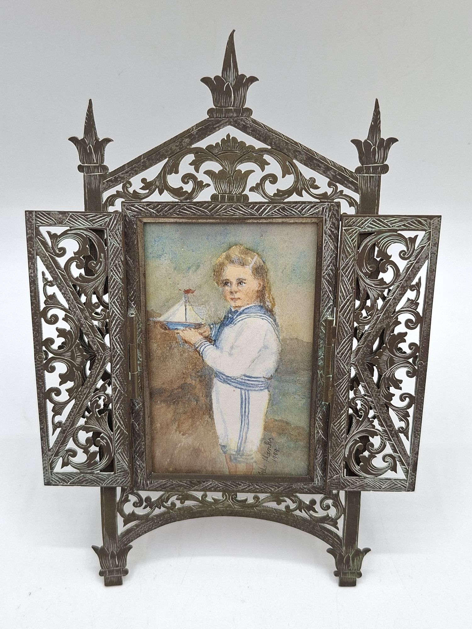 5 · MINIATURE WATER COLOUR IN ORNATE FRAME