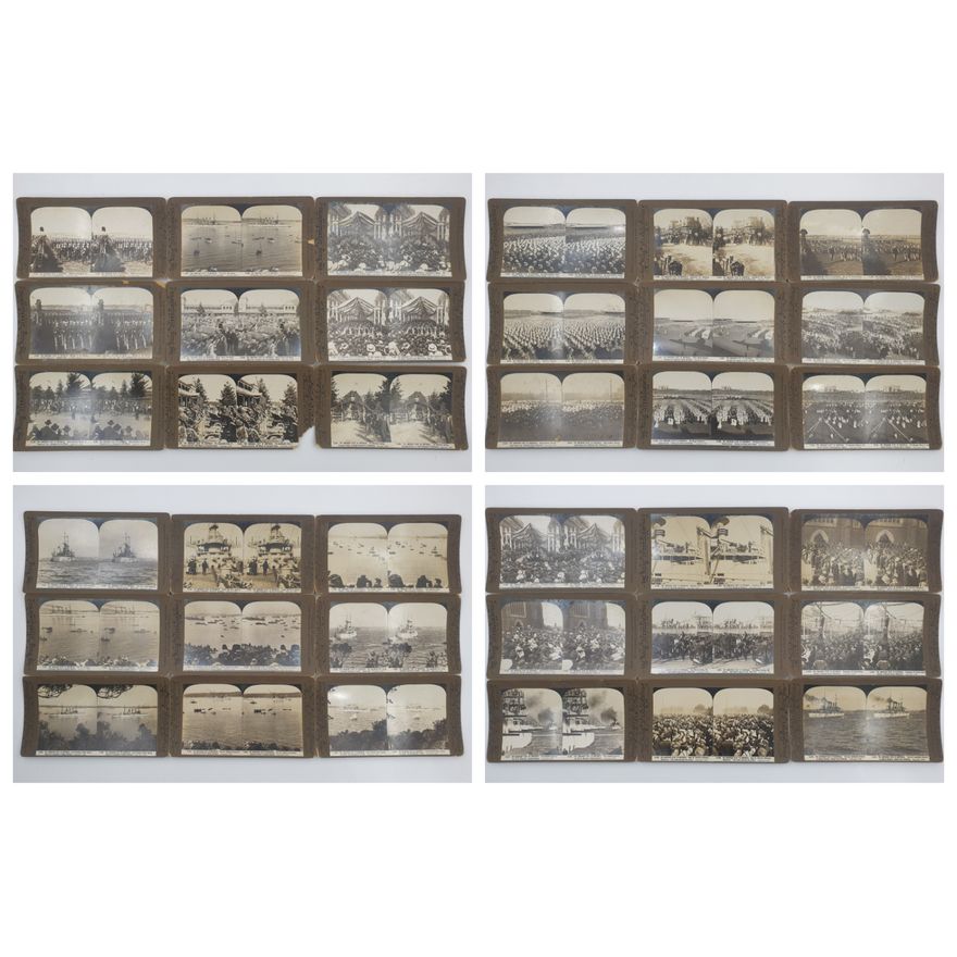 Stereograph Cards - US Fleet (x36)