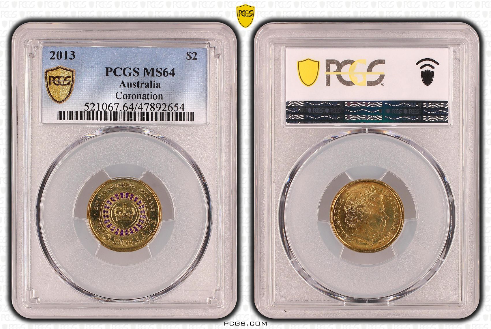 Coronation, Two Dollar, 2013, PCGS MS 64