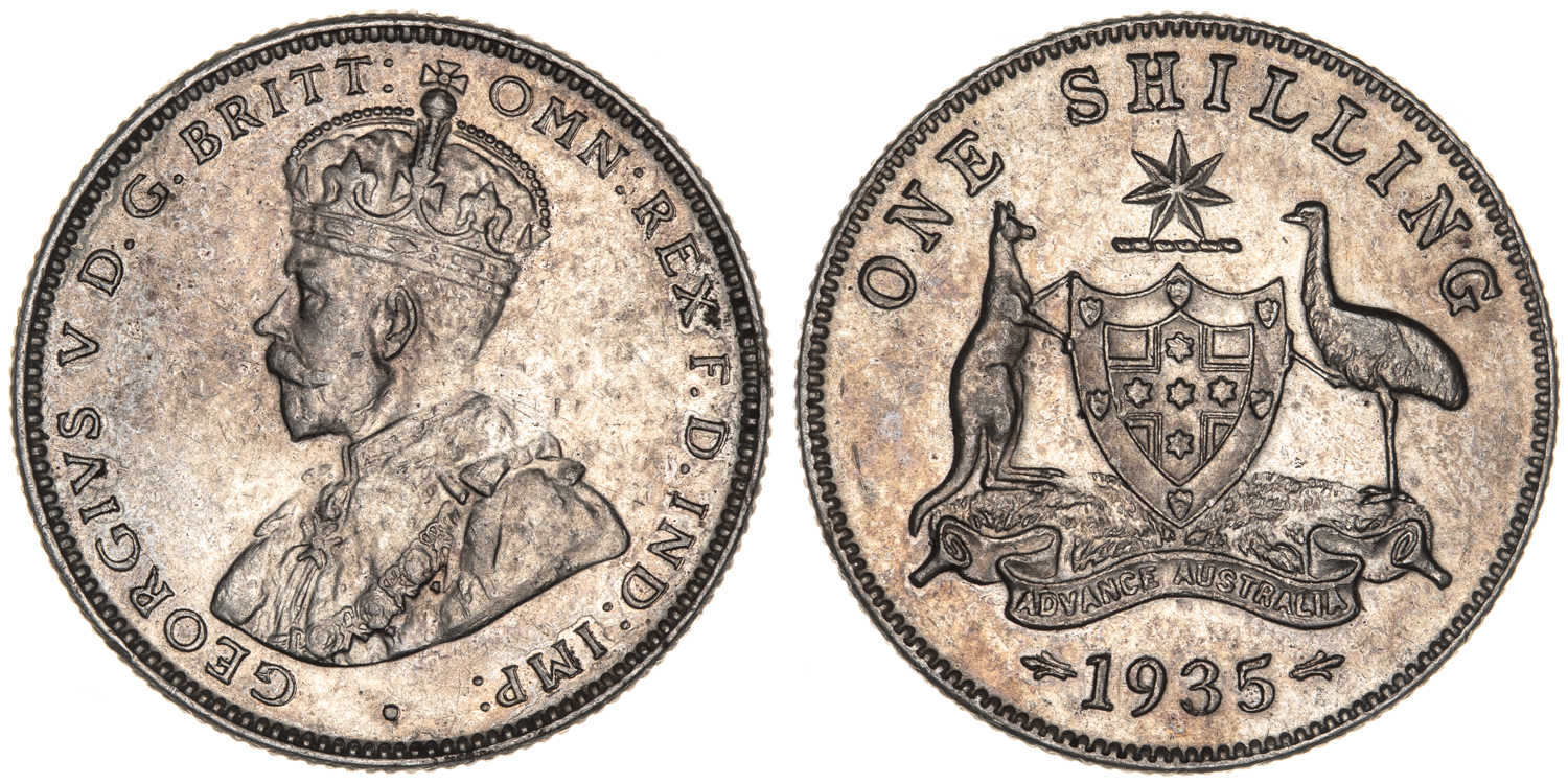 George V, Shilling, 1935, gEF