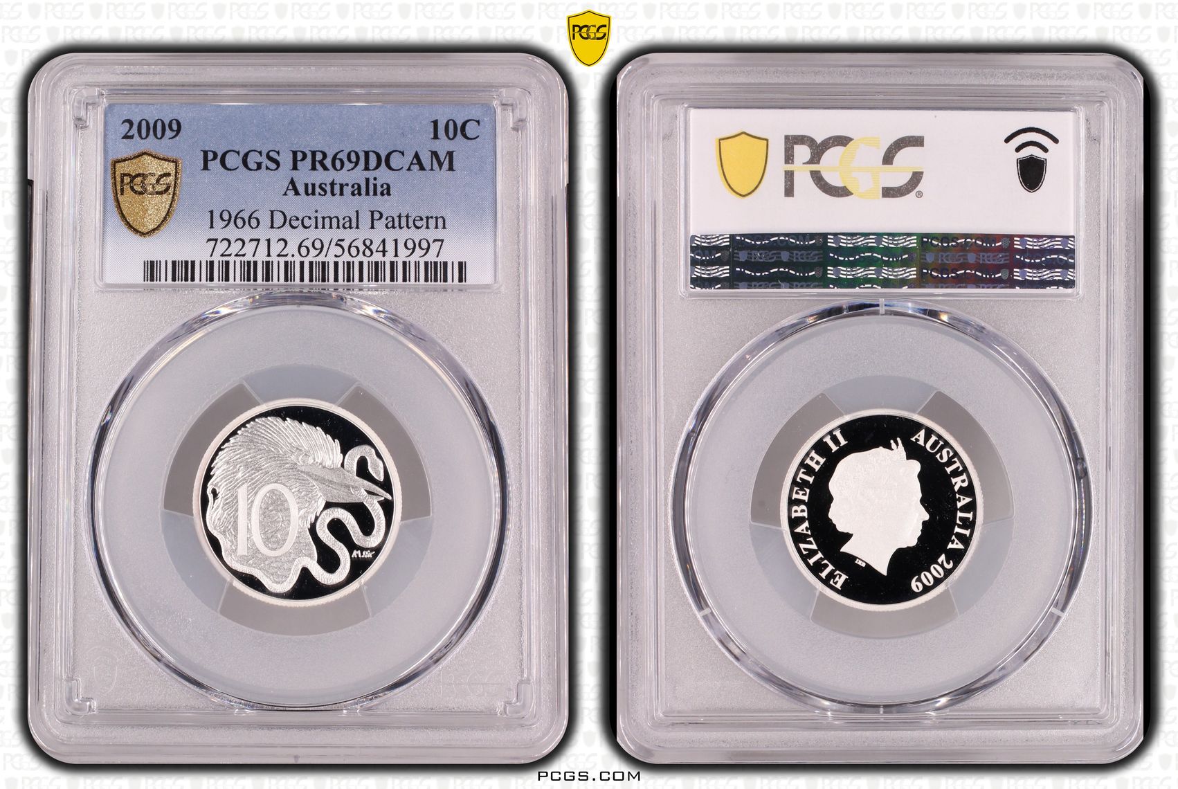 1966 Decimal Pattern, Ten Cent, 2009, PR69DCAM