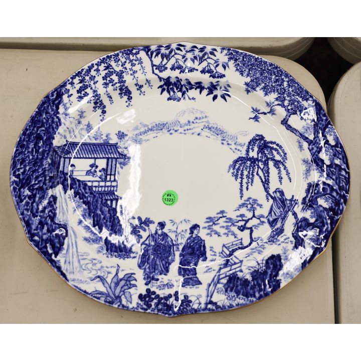 Royal Crown Derby ''Mikado'' Oval Platter 15.5''