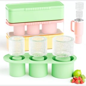 40 OZ DDMY ICE CUBE TRAY, STANLEY ICE MOLD SILICONE CYLINDER TUMBLER ICE MOLDS FOR 20-40 OZ TUMBLER, ICE TRAYS FOR FREEZER WITH LI