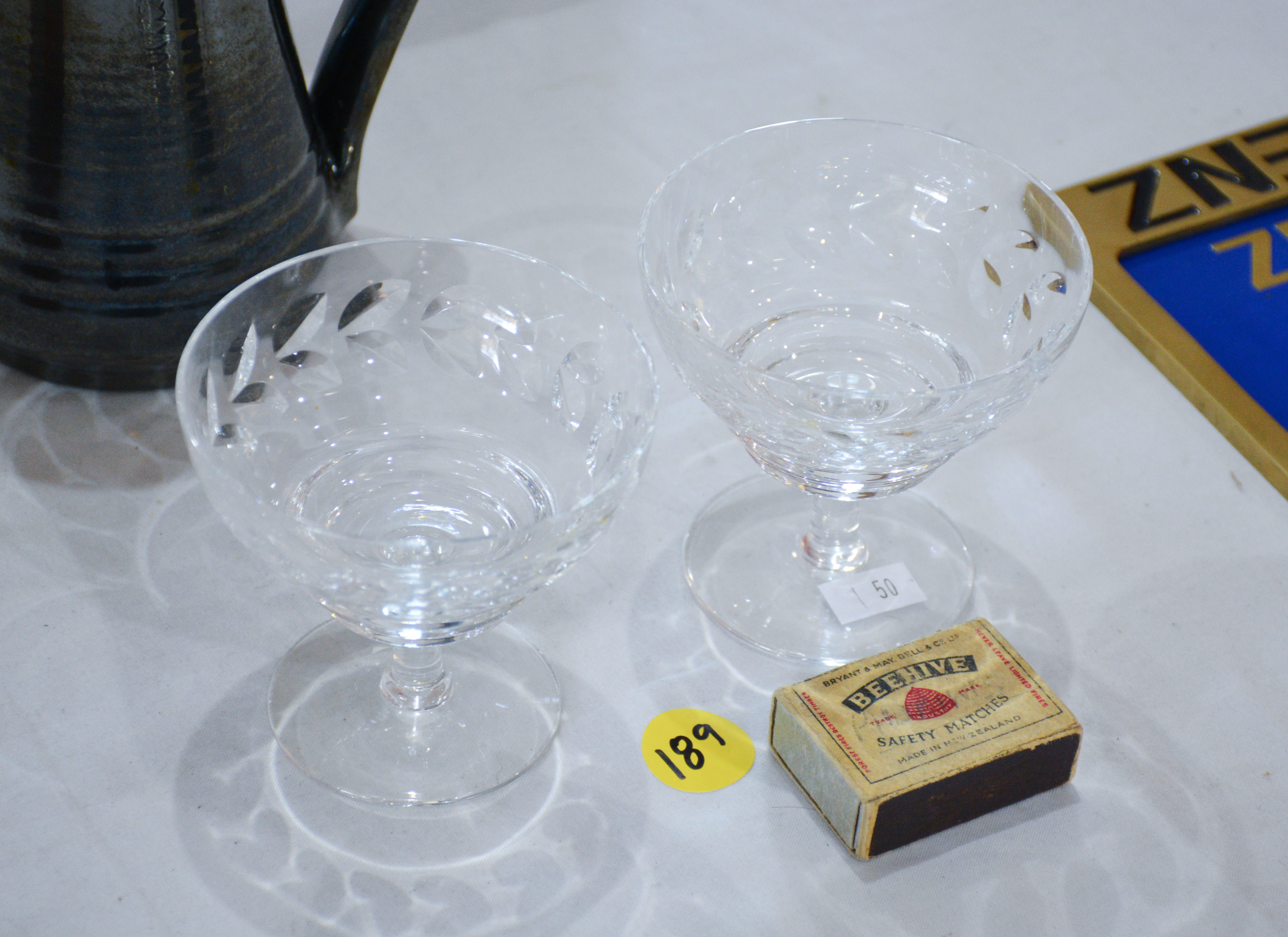 Crystal Drinking Glasses x 2 — NZ auction result