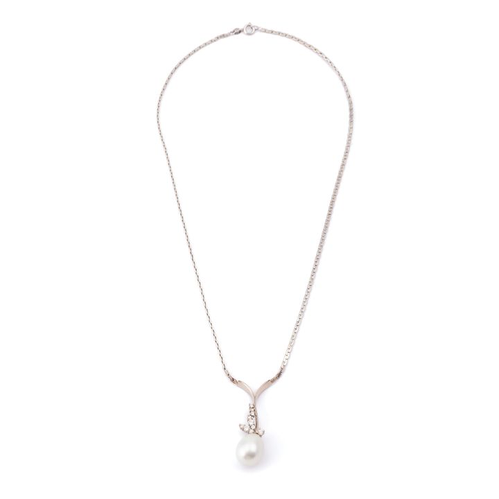 South Sea Pearl & Diamond Necklet,