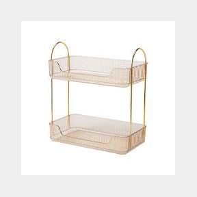 2 Layer Nordic Gold Multifunctional Countertop Shelf - Bar 9902027084319 - 51748/20250 AS B2 (S9)