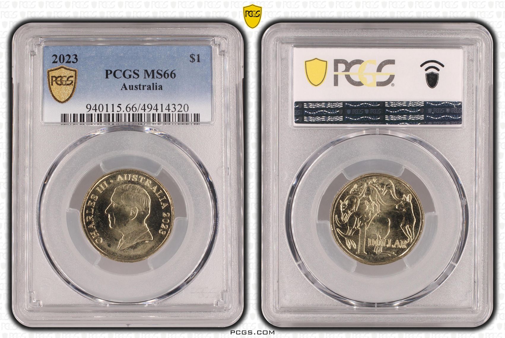 332 · One Dollar, 2023, PCGS MS66