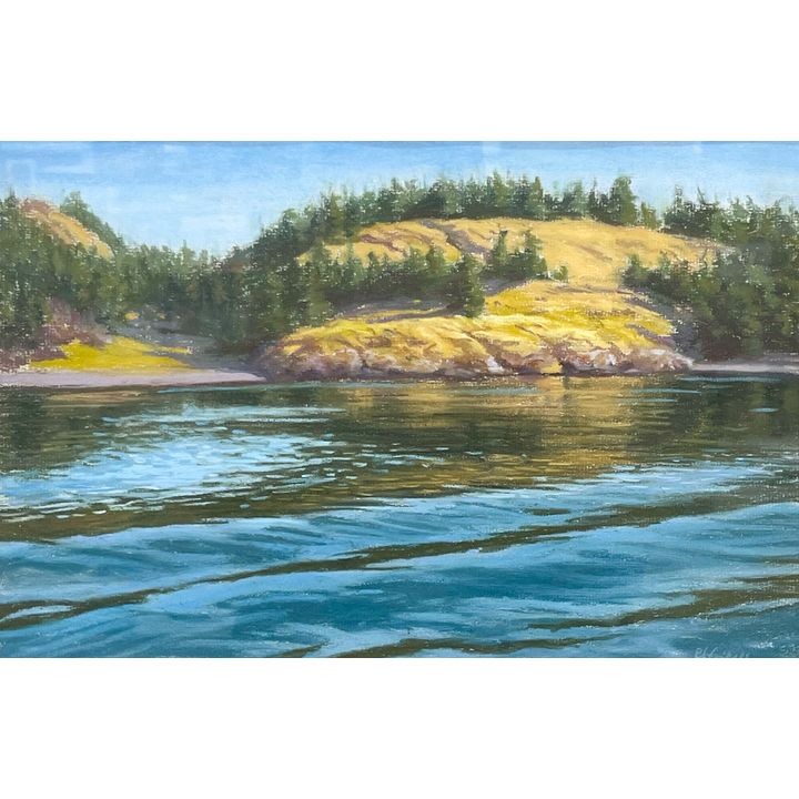 Pat Fridell "Northwest Passage" Pastel on Paper Framed 17" x 22"