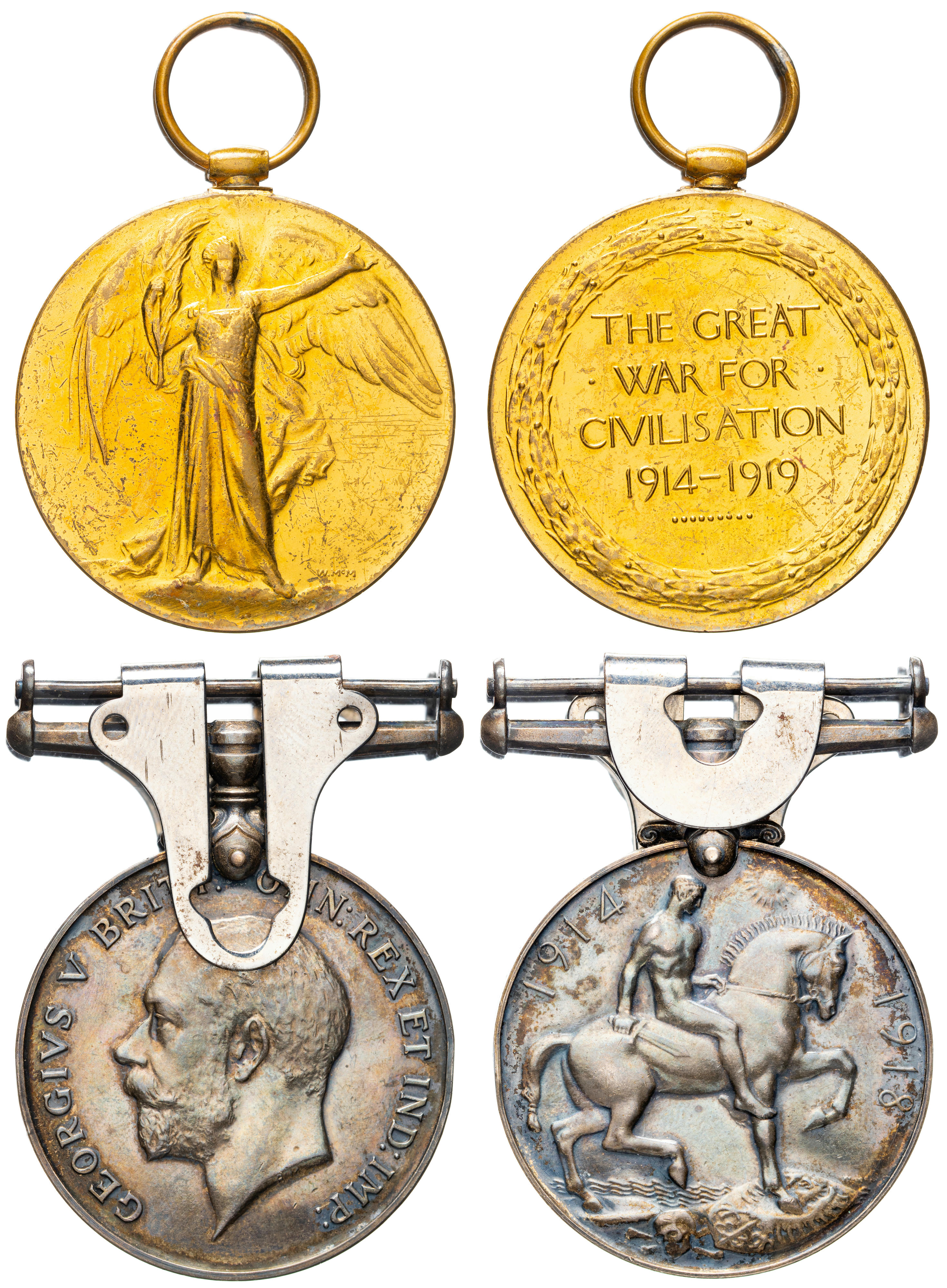 Great Britain, Pair, 1914 - 1918, F - VF