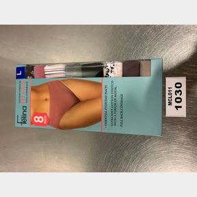 8 PACK FELINA FULL COVERAGE HI-CUT BRIEFS PANTIES SIZE L