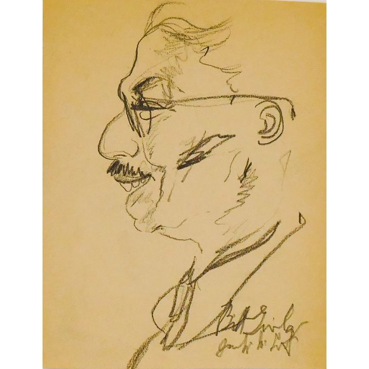 Jack McLarty ''Bill Givler'' (Artist Portrait) 1950 Graphite