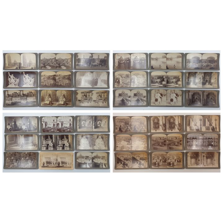 Stereograph Cards - Italy (x36)