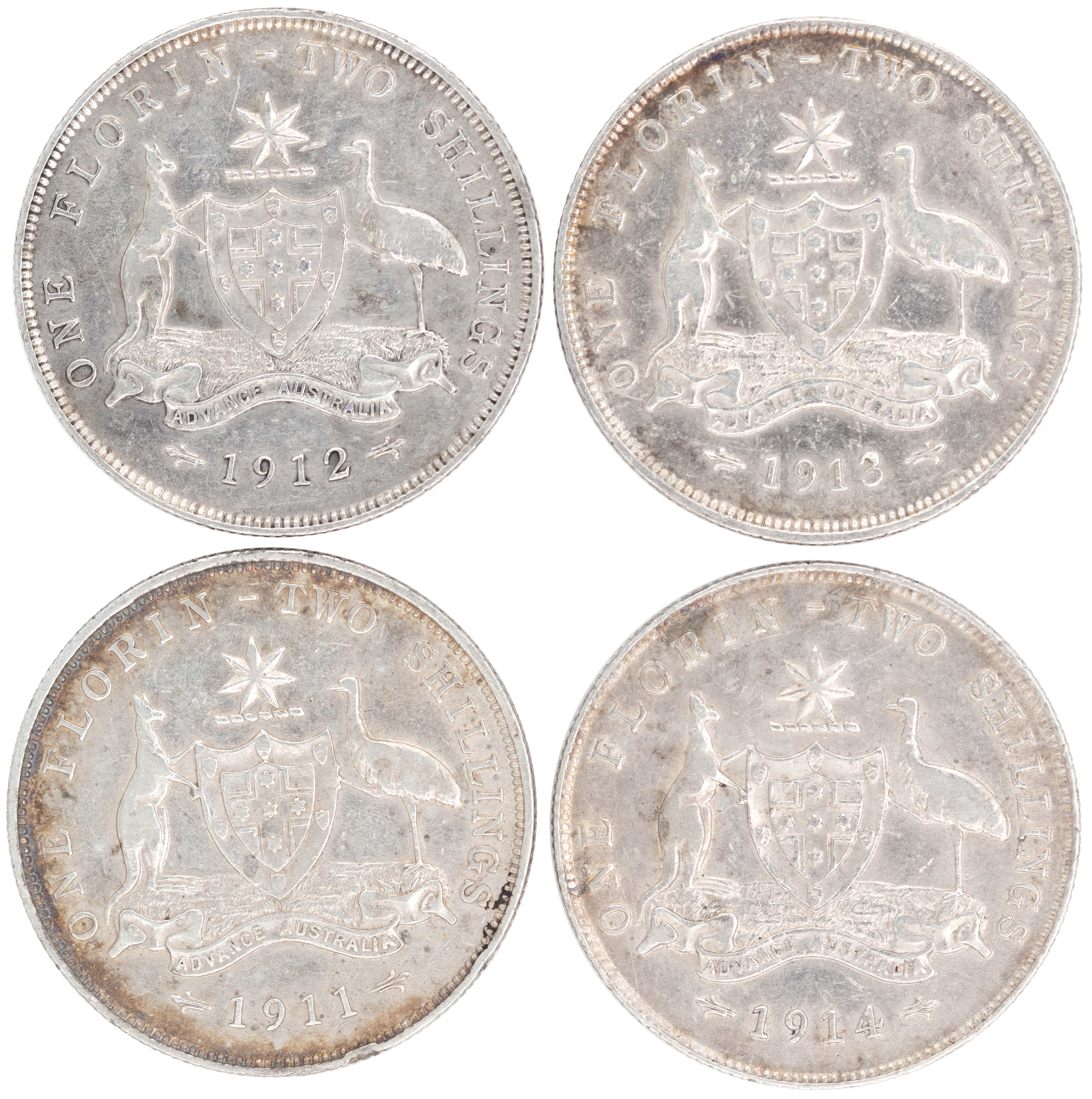 George V, Florin, 1911, Fine