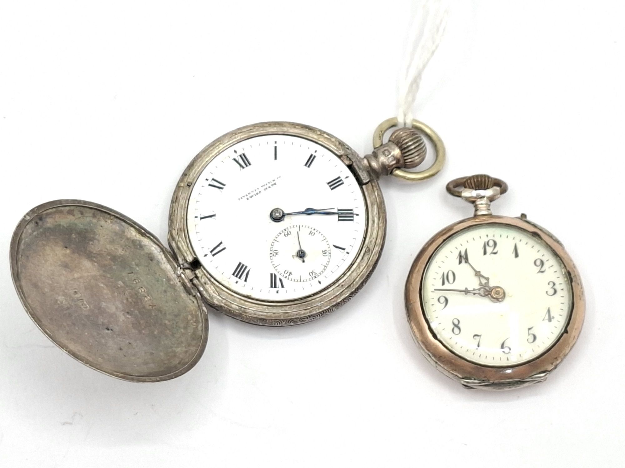 1133 · TWO SILVER LADIES POCKET WATCHES