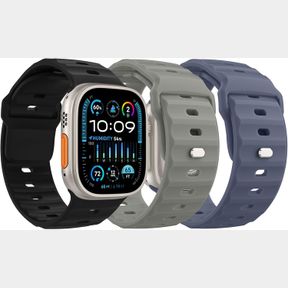 MOKO OCEAN BAND COMPATIBLE WITH APPLE WATCH ULTRA 2 BAND STRAP 49MM 46MM 45MM 44MM 42MM FOR MEN WOMEN, SILICONE BRACELET APPLE WAT