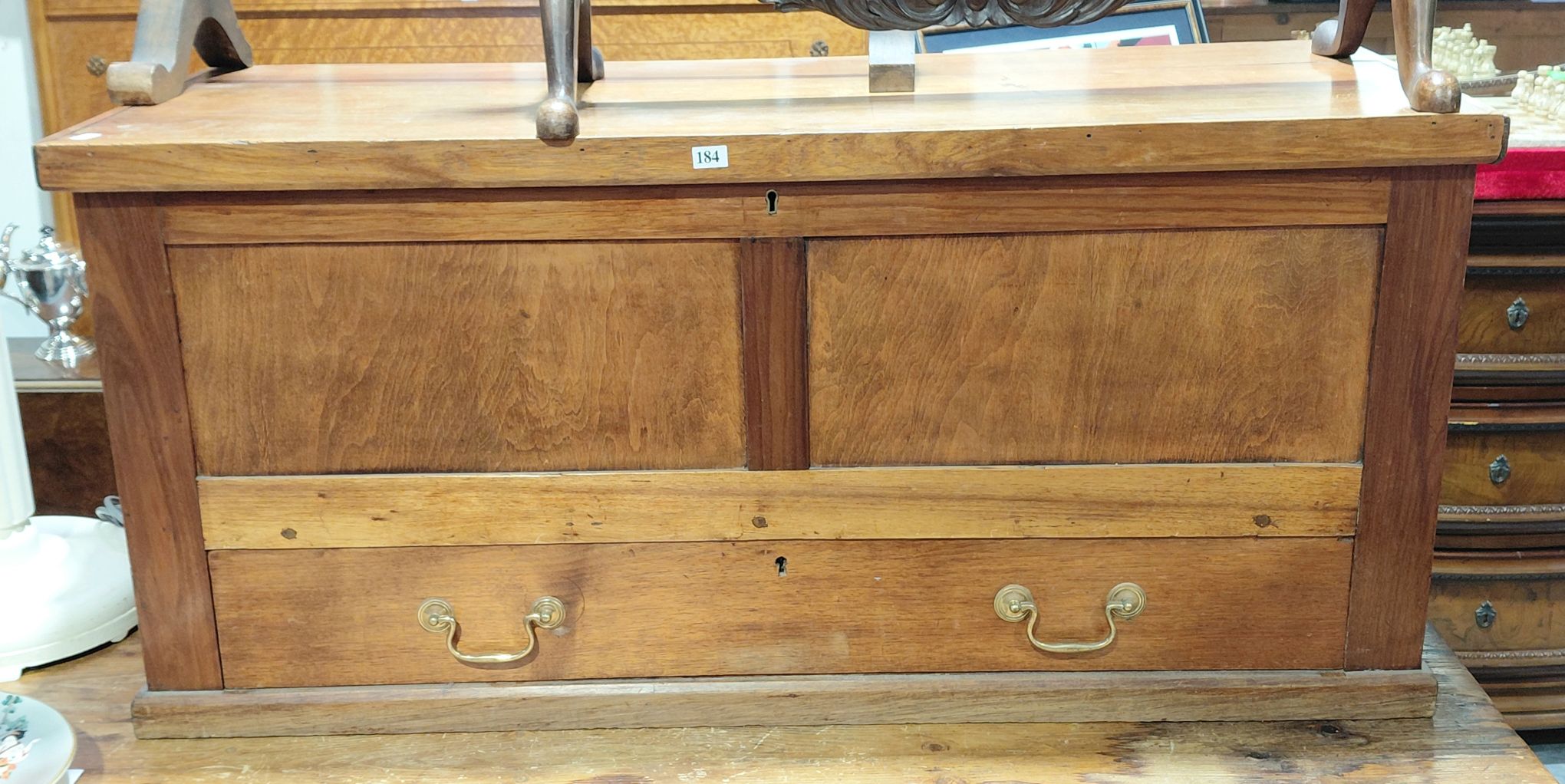 184 · WOOD STORAGE CHEST