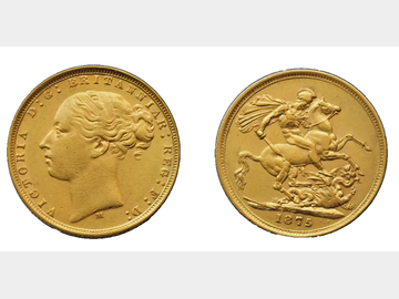 1875 VICTORIA MELBOURNE MINT SOVEREIGN