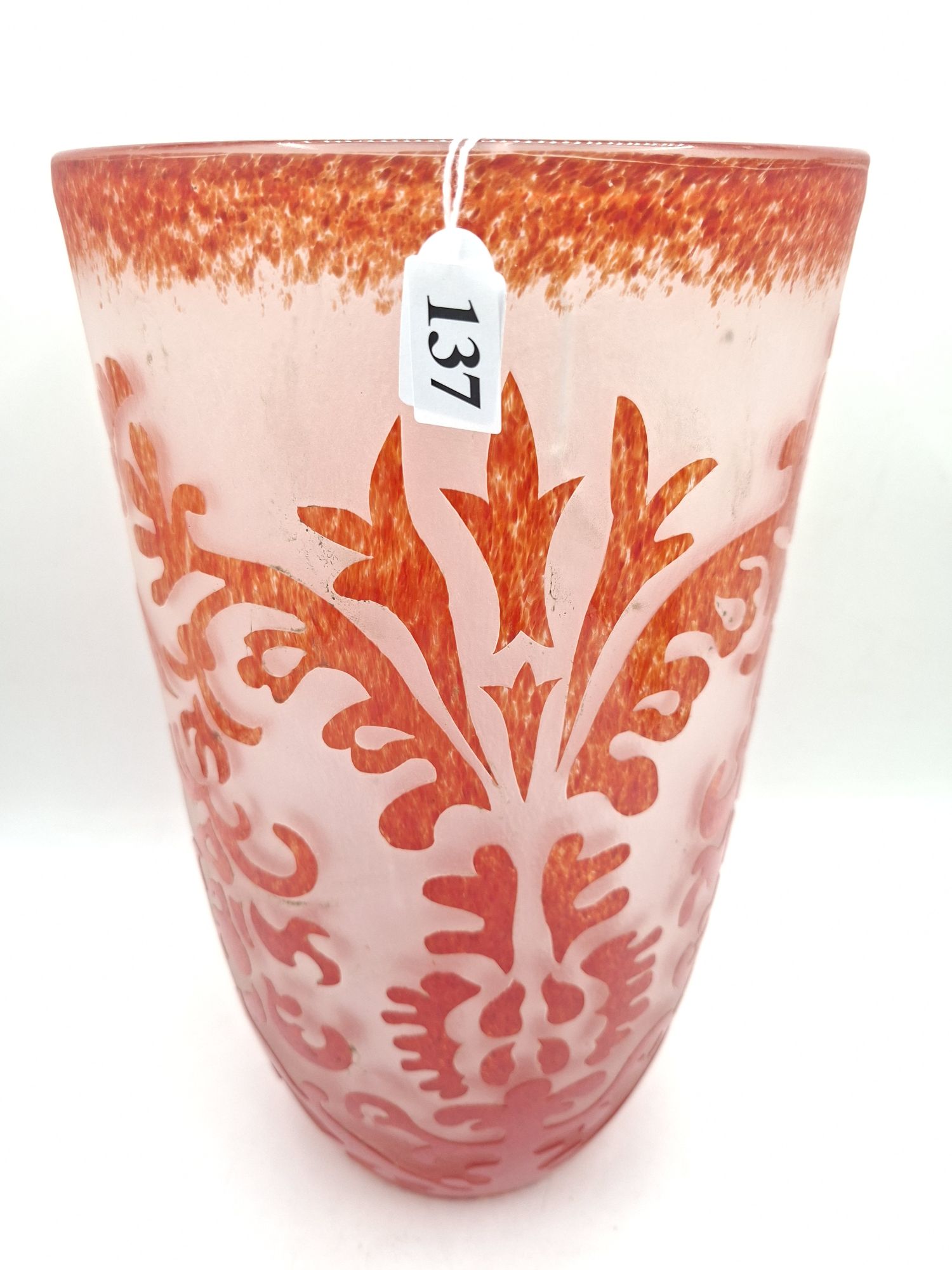 137 · ART GLASS VASE