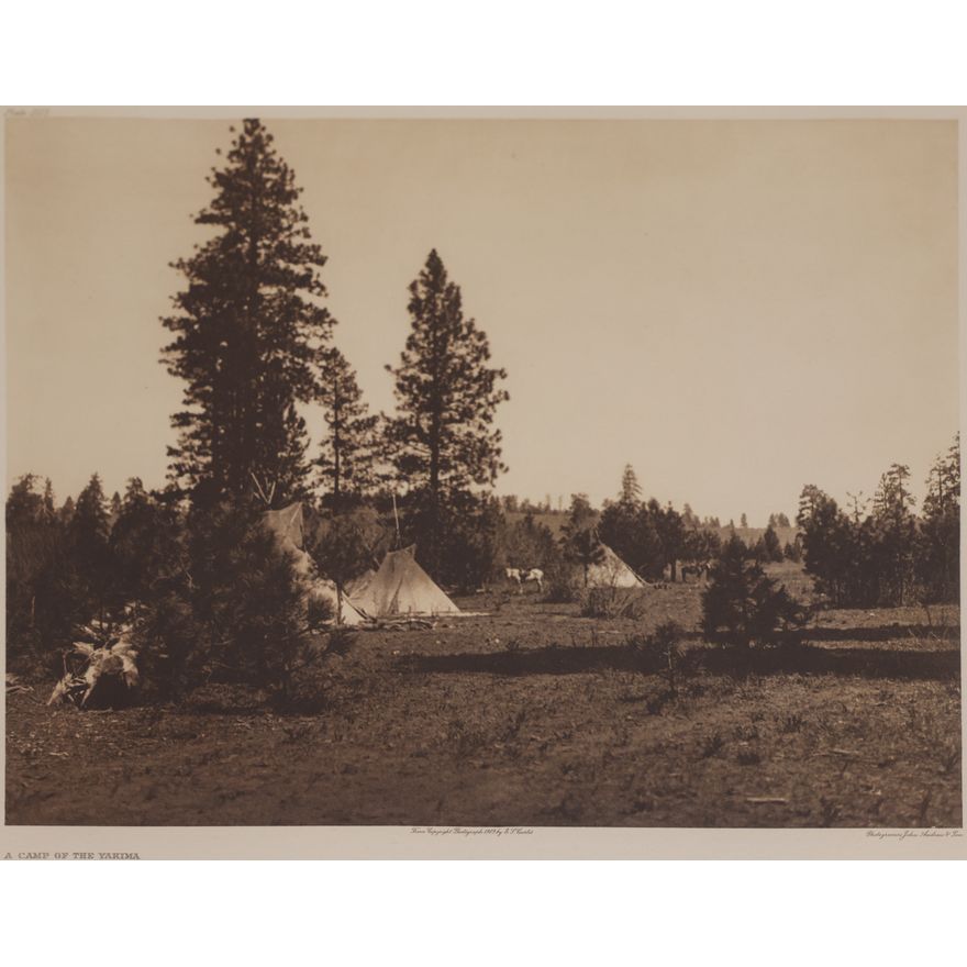 Edward Curtis ''A Camp of the Yakima'' 1909 Photogravure