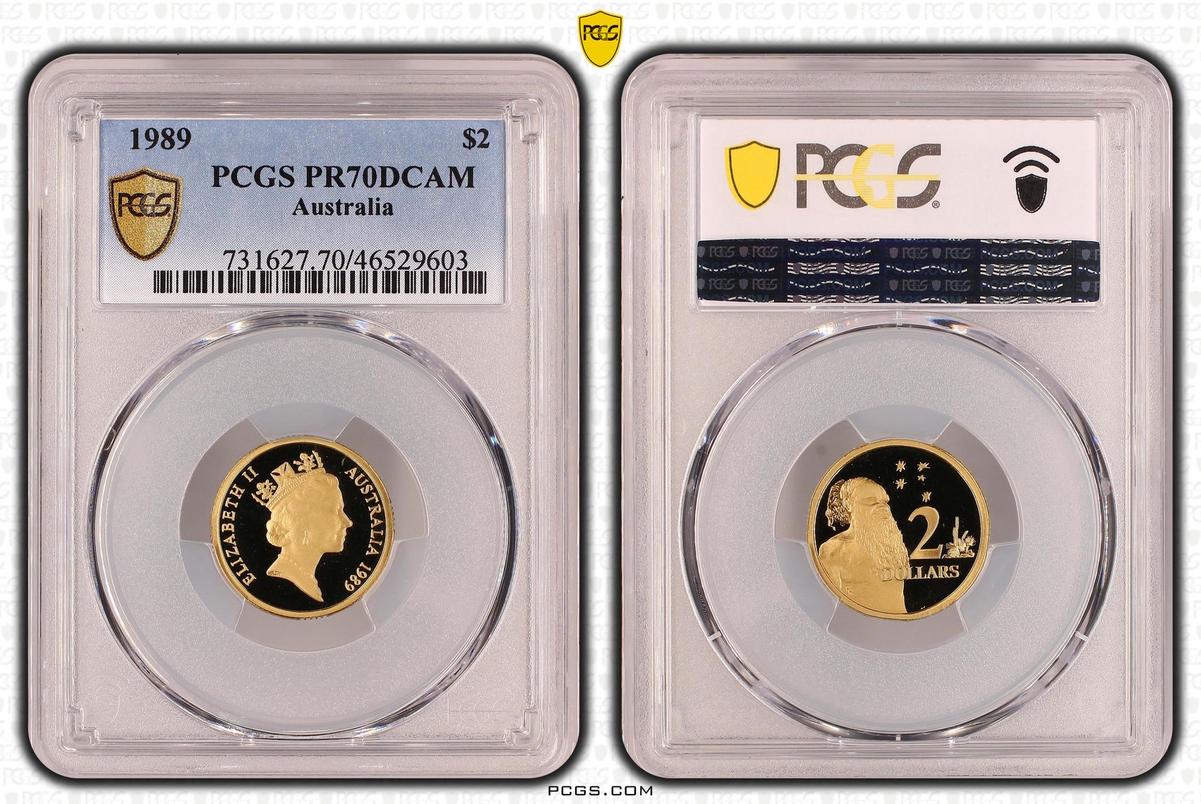 Elizabeth II, Two Dollar, 1989, PCGS PR70DCAM