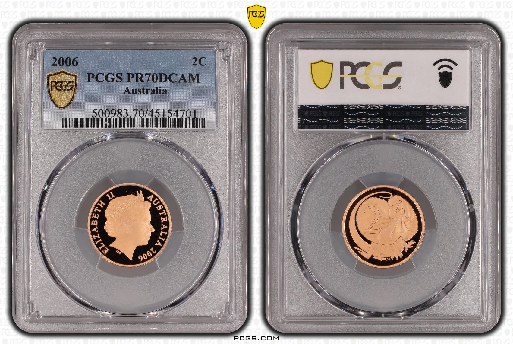 Elizabeth II, Two Cent, 2006, PCGS PR 70DCAM