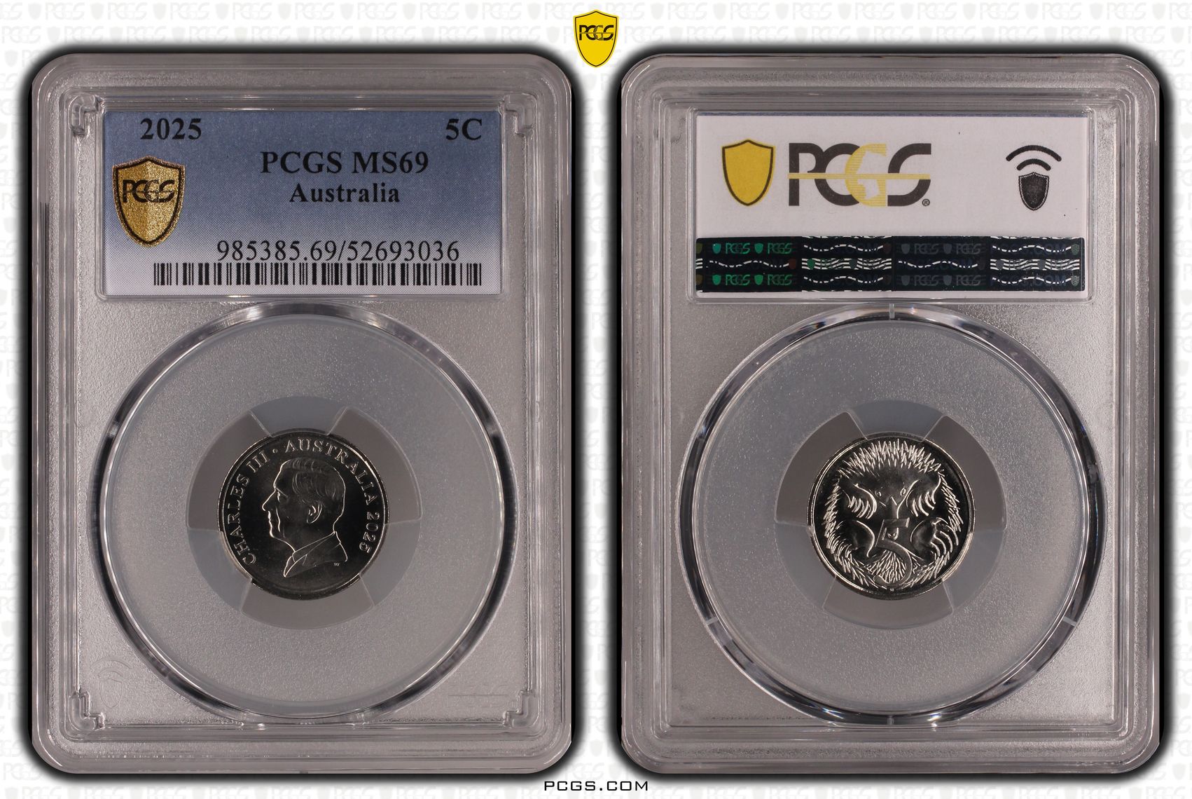 POP 4/0, Five Cent, 2025, PCGS MS69