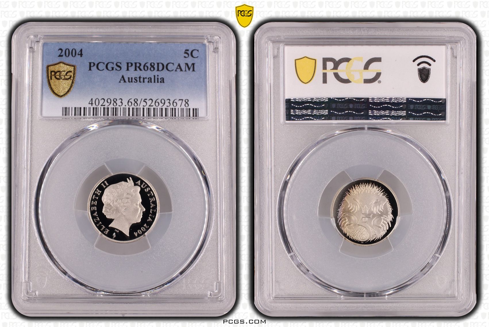 Five Cent, 2004, PCGS PR68DCAM